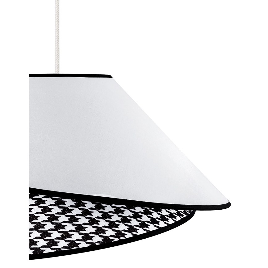 Duolla - Lustr na lanku COCO 1xE27/40W/230V pr. 50 cm bílá/černá