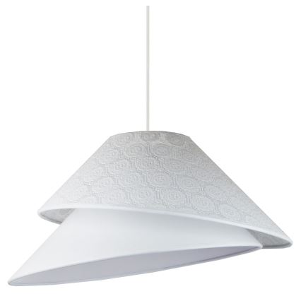 Duolla - Lustr na lanku COCO 1xE27/40W/230V pr. 50 cm bílá