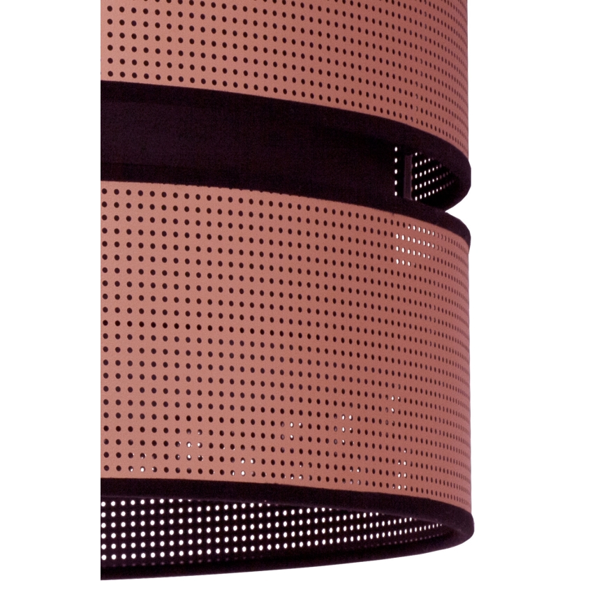 Duolla - Lustr na lanku COPPER SHINY 1xE27/15W/230V pr. 40 cm měděná/černá