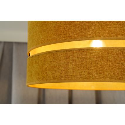 Duolla - Lustr na lanku DOUBLE 1xE27/15W/230V pr. 40 cm oranžová