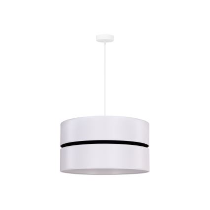 Duolla - Lustr na lanku DUO 1xE27/15W/230V pr. 40 cm bílá/černá