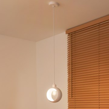 Duolla - Lustr na lanku IRONLINE 1xE27/15W/230V bílá