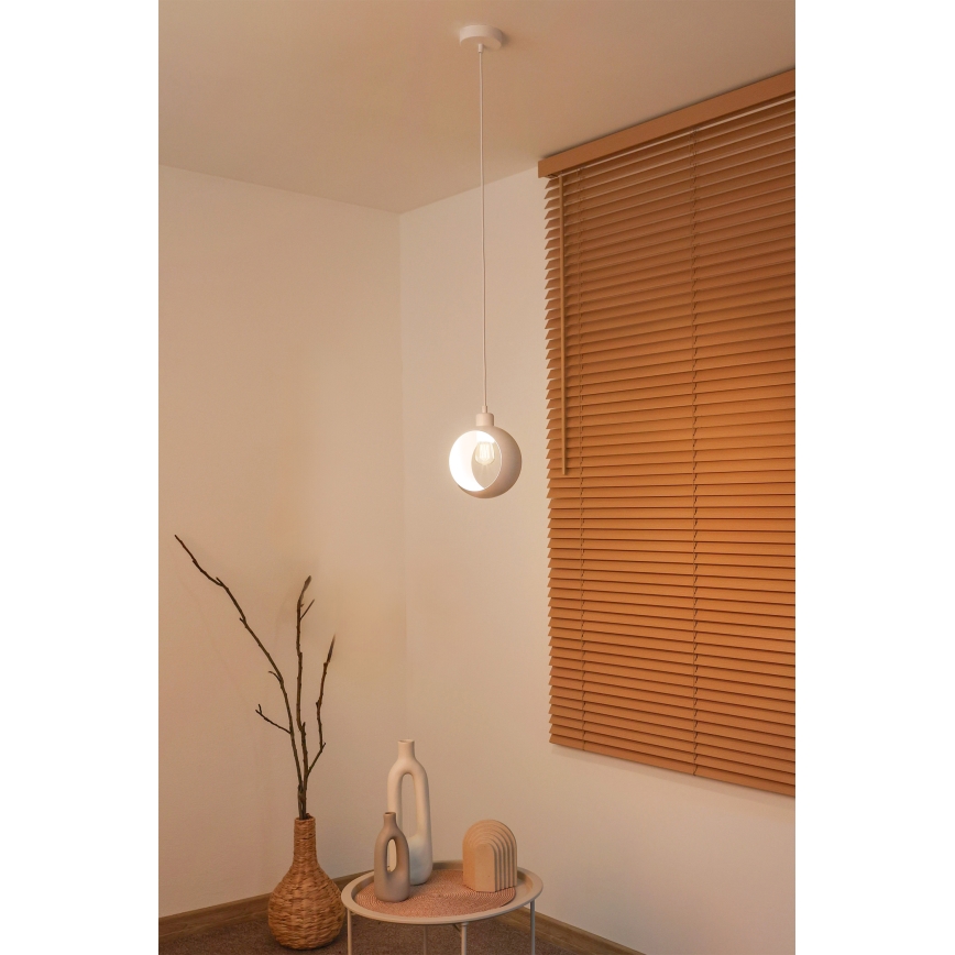 Duolla - Lustr na lanku IRONLINE 1xE27/15W/230V bílá