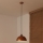 Duolla - Lustr na lanku IRONLINE 1xE27/15W/230V pr. 27 cm měděná/černá