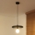Duolla - Lustr na lanku IRONLINE 1xE27/15W/230V pr. 30 cm černá/měděná