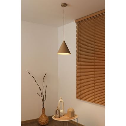 Duolla - Lustr na lanku IRONLINE 1xG9/3W/230V pr. 25 cm béžová