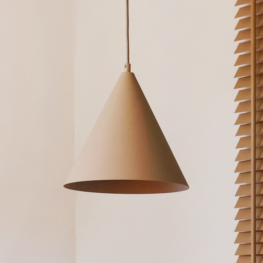 Duolla - Lustr na lanku IRONLINE 1xG9/3W/230V pr. 25 cm béžová