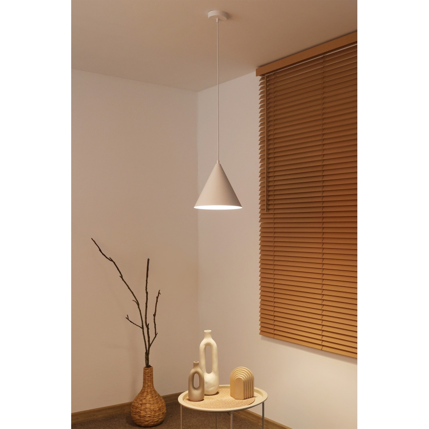 Duolla - Lustr na lanku IRONLINE 1xG9/3W/230V pr. 25 cm bílá