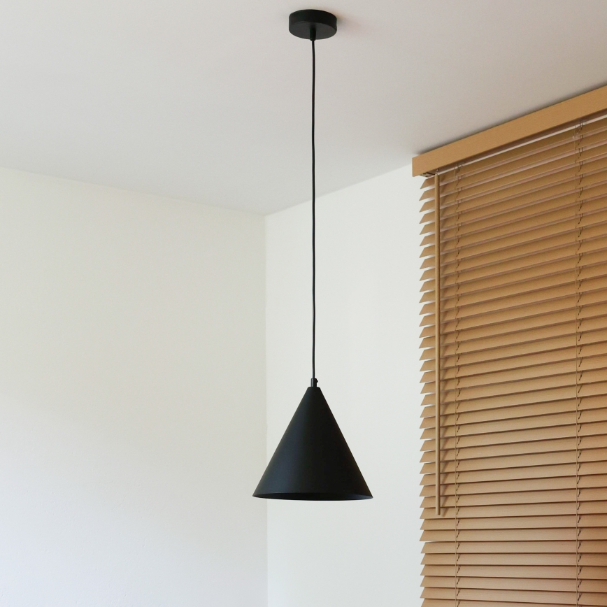 Duolla - Lustr na lanku IRONLINE 1xG9/3W/230V pr. 25 cm černá