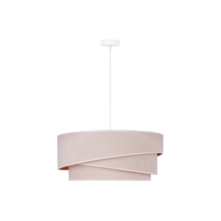 Duolla - Lustr na lanku KOBO 1xE27/15W/230V pr. 45 cm krémová/zlatá