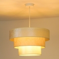 Duolla - Lustr na lanku LUNETA 1xE27/40W/230V pr. 45 cm krémová