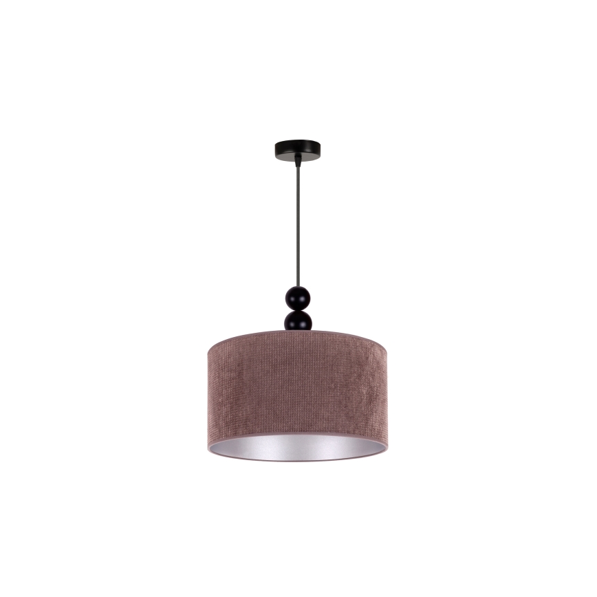 Duolla - Lustr na lanku LYON 1xE27/15W/230V pr. 40 cm hnědá