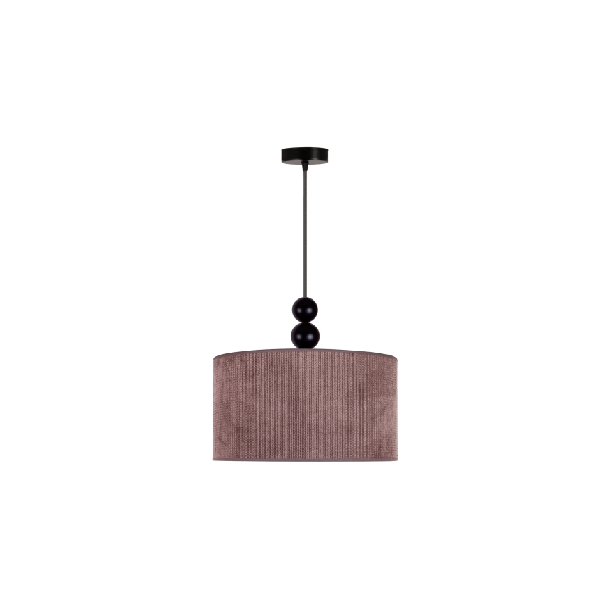 Duolla - Lustr na lanku LYON 1xE27/15W/230V pr. 40 cm hnědá