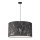 Duolla - Lustr na lanku MARBLE 1xE27/40W/230V pr. 45 cm černá/bílá