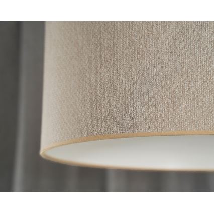 Duolla - Lustr na lanku ROLLER ECO RECYCLING 1xE27/15W/230V pr. 45 cm krémová
