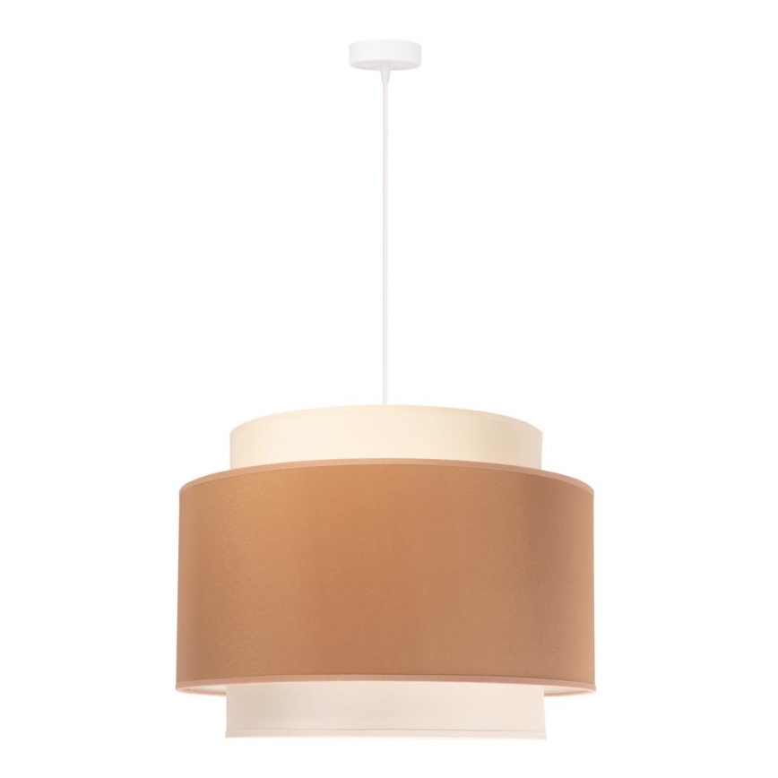 Duolla - Lustr na lanku SOHO 1xE27/40W/230V pr. 40 cm béžová/krémová