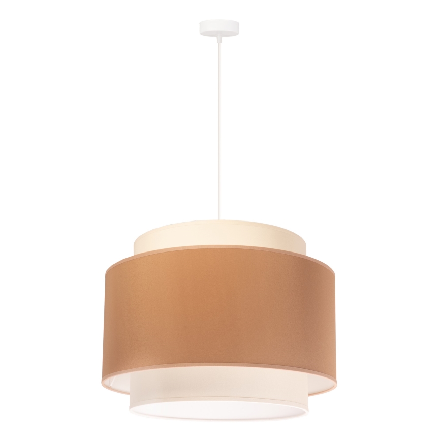 Duolla - Lustr na lanku SOHO 1xE27/40W/230V pr. 40 cm béžová/krémová