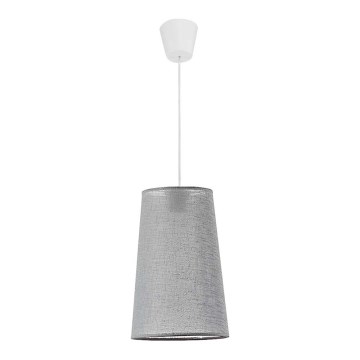Duolla - Lustr na lanku SOUL 1xE27/40W/230V světle pr. 19,4 cm šedá