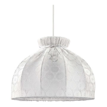 Duolla - Lustr na lanku SYMPHONY 1xE27/40W/230V pr. 38 cm bílá