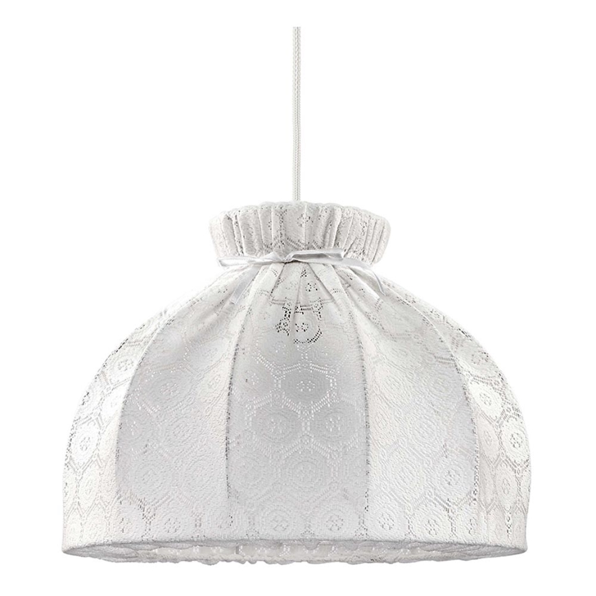 Duolla - Lustr na lanku SYMPHONY 1xE27/40W/230V pr. 38 cm bílá