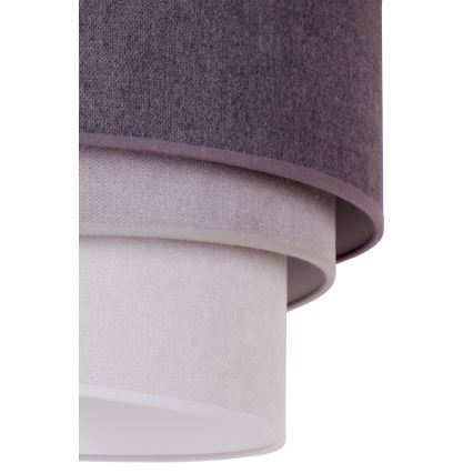 Duolla - Lustr na lanku TRIO 1xE27/15W/230V pr. 45 cm antracit/šedá/bílá