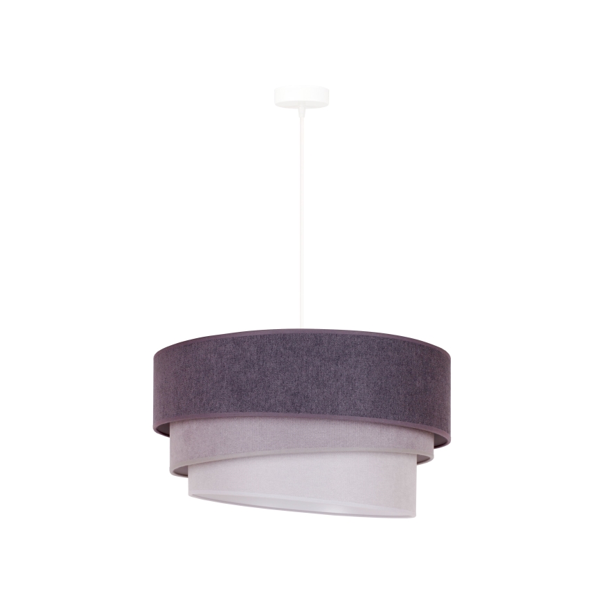 Duolla - Lustr na lanku TRIO 1xE27/15W/230V pr. 45 cm antracit/šedá/bílá