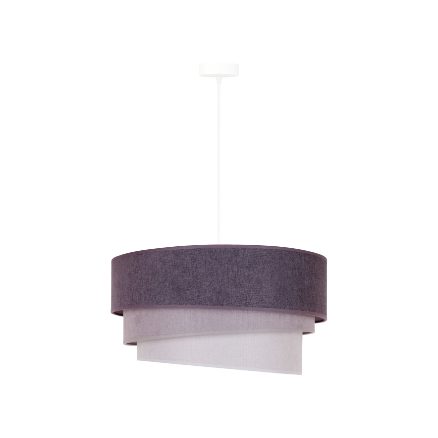 Duolla - Lustr na lanku TRIO 1xE27/15W/230V pr. 45 cm antracit/šedá/bílá