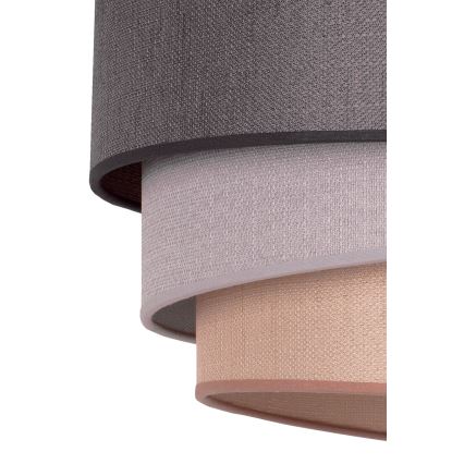 Duolla - Lustr na lanku TRIO 1xE27/40W/230V pr. 45 cm antracit/šedá/hnědá