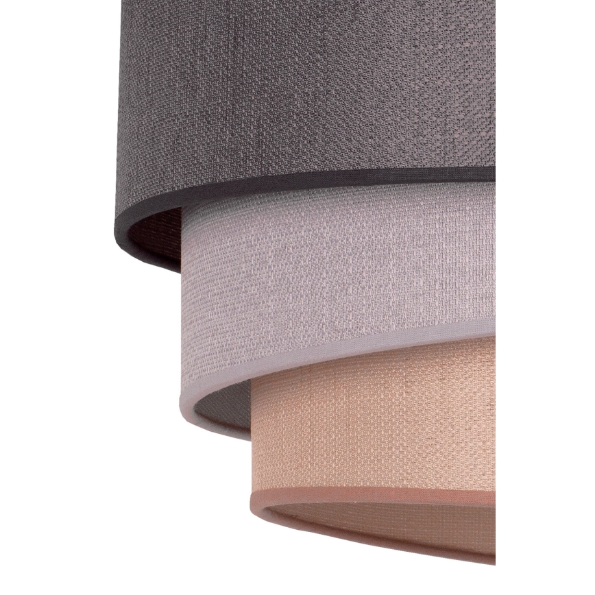 Duolla - Lustr na lanku TRIO 1xE27/40W/230V pr. 45 cm antracit/šedá/hnědá