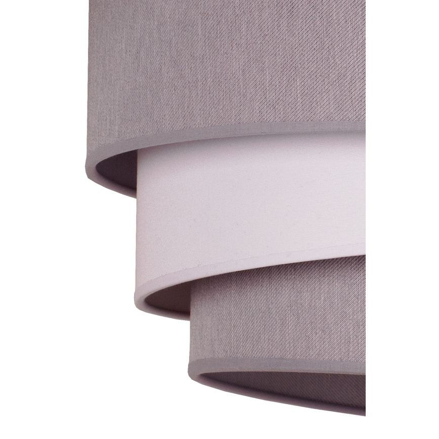 Duolla - Lustr na lanku TRIO 1xE27/40W/230V pr. 45 cm šedá/bílá