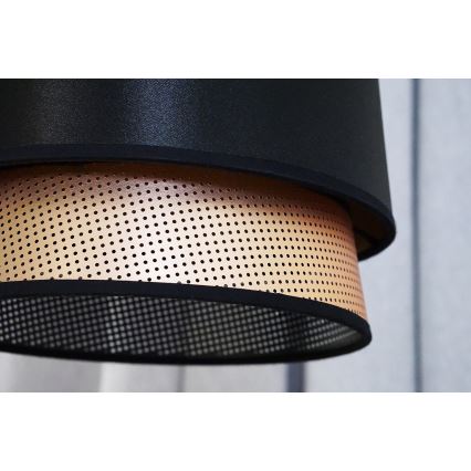 Duolla - Přisazený lustr BELL SHINY 1xE27/15W/230V pr. 25 cm černá/měděná