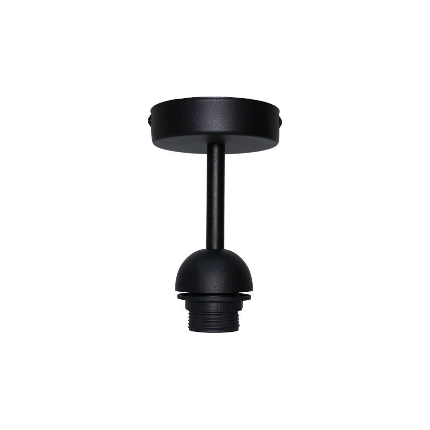 Duolla - Přisazený lustr BELL SHINY 1xE27/15W/230V pr. 25 cm stříbrná/černá