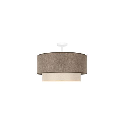 Duolla - Přisazený lustr BOHO ECO RECYCLING 1xE27/15W/230V pr. 45 cm hnědá/krémová