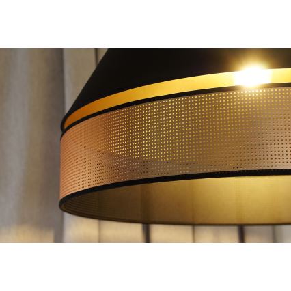 Duolla - Přisazený lustr COPPER SHINY 1xE27/15W/230V pr. 60 cm černá/měděná