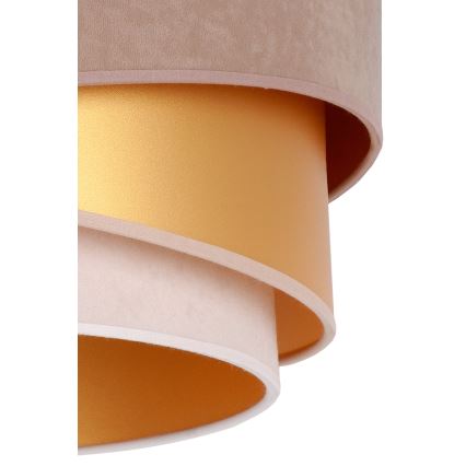 Duolla - Přisazený lustr KOBO 1xE27/15W/230V pr. 45 cm béžová/zlatá/krémová
