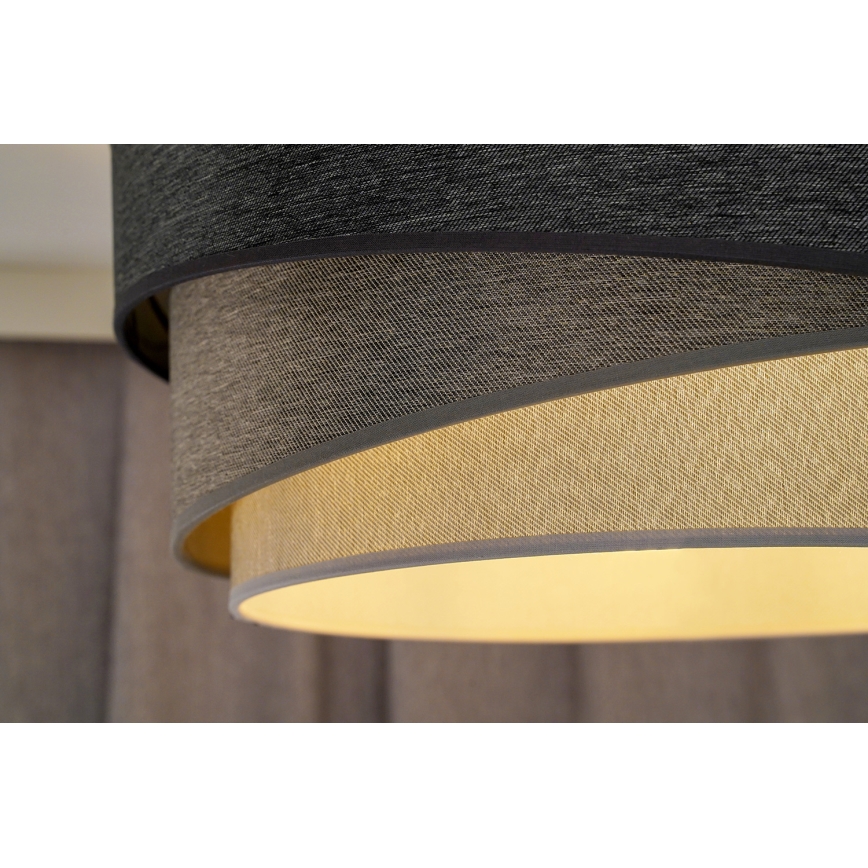 Duolla - Přisazený lustr KOBO 1xE27/15W/230V pr. 45 cm šedá/bílá