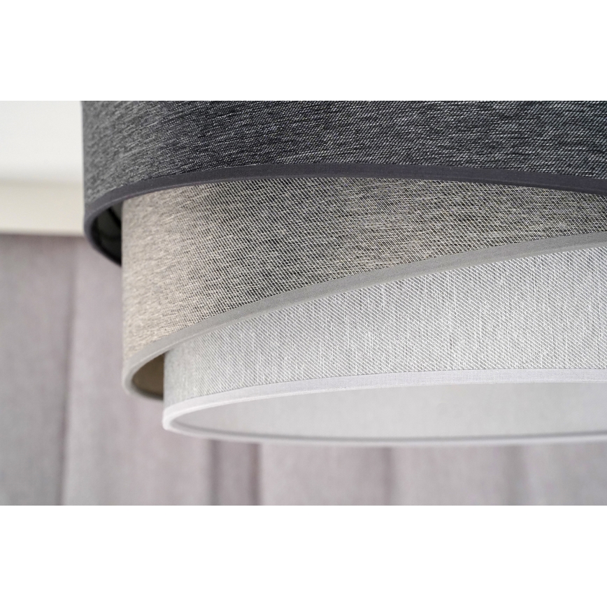 Duolla - Přisazený lustr KOBO 1xE27/15W/230V pr. 45 cm šedá/bílá