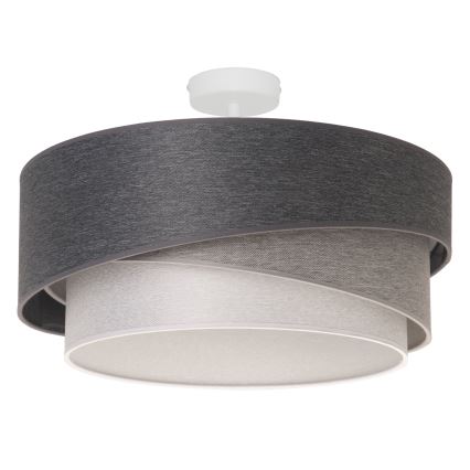 Duolla - Přisazený lustr KOBO 1xE27/15W/230V pr. 45 cm šedá/bílá