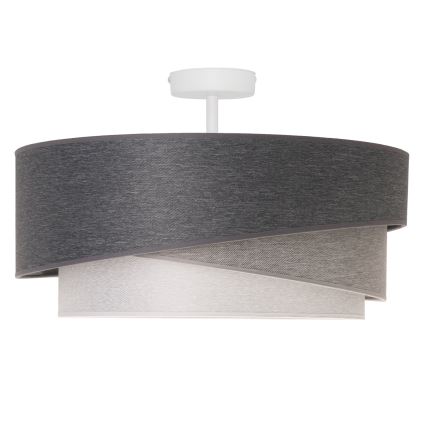 Duolla - Přisazený lustr KOBO 1xE27/15W/230V pr. 45 cm šedá/bílá