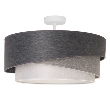 Duolla - Přisazený lustr KOBO 1xE27/15W/230V pr. 45 cm šedá/bílá
