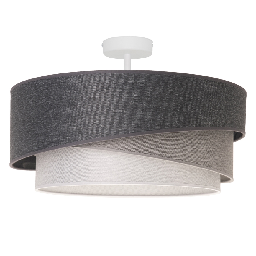 Duolla - Přisazený lustr KOBO 1xE27/15W/230V pr. 45 cm šedá/bílá