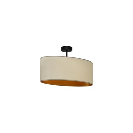 Duolla - Přisazený lustr OVAL VEGAN 1xE27/15W/230V béžová