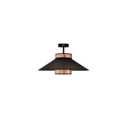 Duolla - Přisazený lustr RIO SHINY 1xE27/15W/230V pr. 45 cm černá/měděná