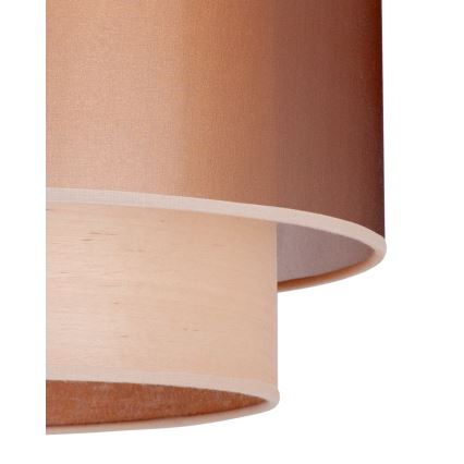 Duolla - Přisazený lustr WOOD BOHO 1xE27/15W/230V pr. 45 cm měděná/béžová