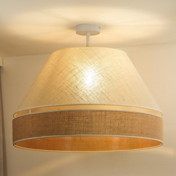 Duolla - Přisazený lustr YUTE AVIGNON 1xE27/15W/230V pr. 60 cm šedá/hnědá