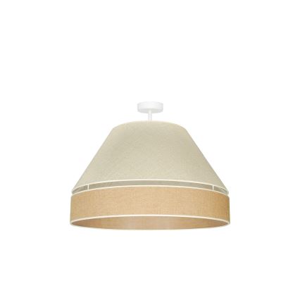 Duolla - Přisazený lustr YUTE AVIGNON 1xE27/15W/230V pr. 60 cm šedá/hnědá