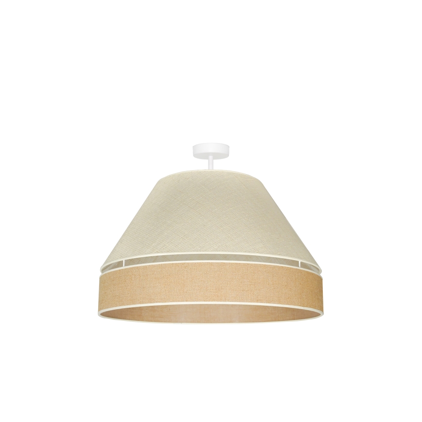 Duolla - Přisazený lustr YUTE AVIGNON 1xE27/15W/230V pr. 60 cm šedá/hnědá