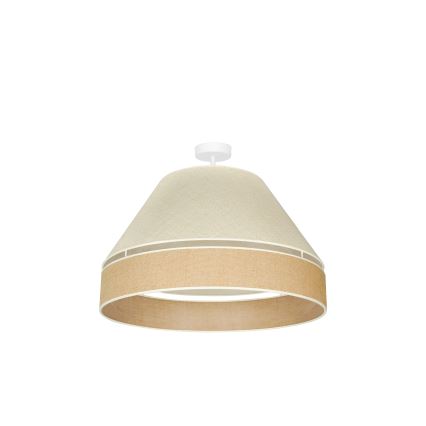 Duolla - Přisazený lustr YUTE AVIGNON 1xE27/15W/230V pr. 60 cm šedá/hnědá