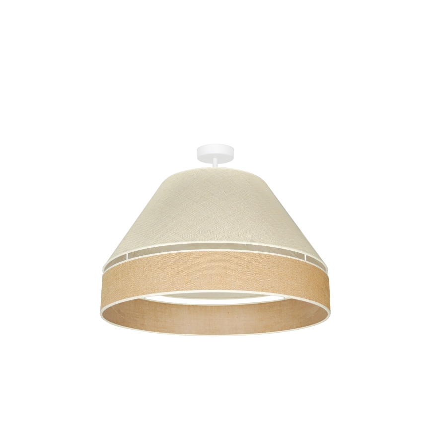 Duolla - Přisazený lustr YUTE AVIGNON 1xE27/15W/230V pr. 60 cm šedá/hnědá