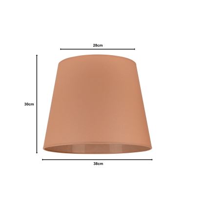 Duolla - Stínidlo k stojací lampě CLASSIC L E27 pr. 38 cm hnědá